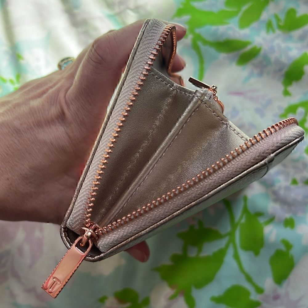 Ted Baker Zip Around Pebbled Leather - Rose Gold - Picture 6 of 10